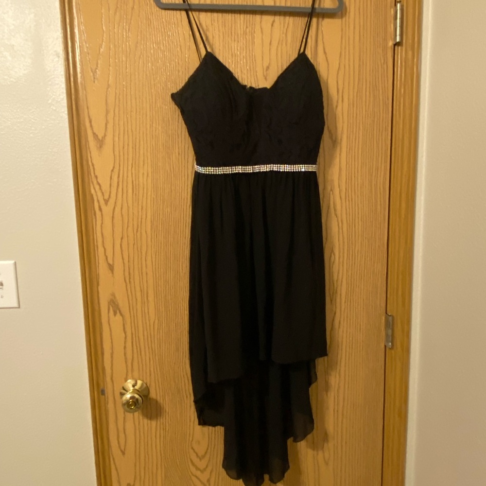 City Triangles Black Dress with Rhinestone Detail - Size 13